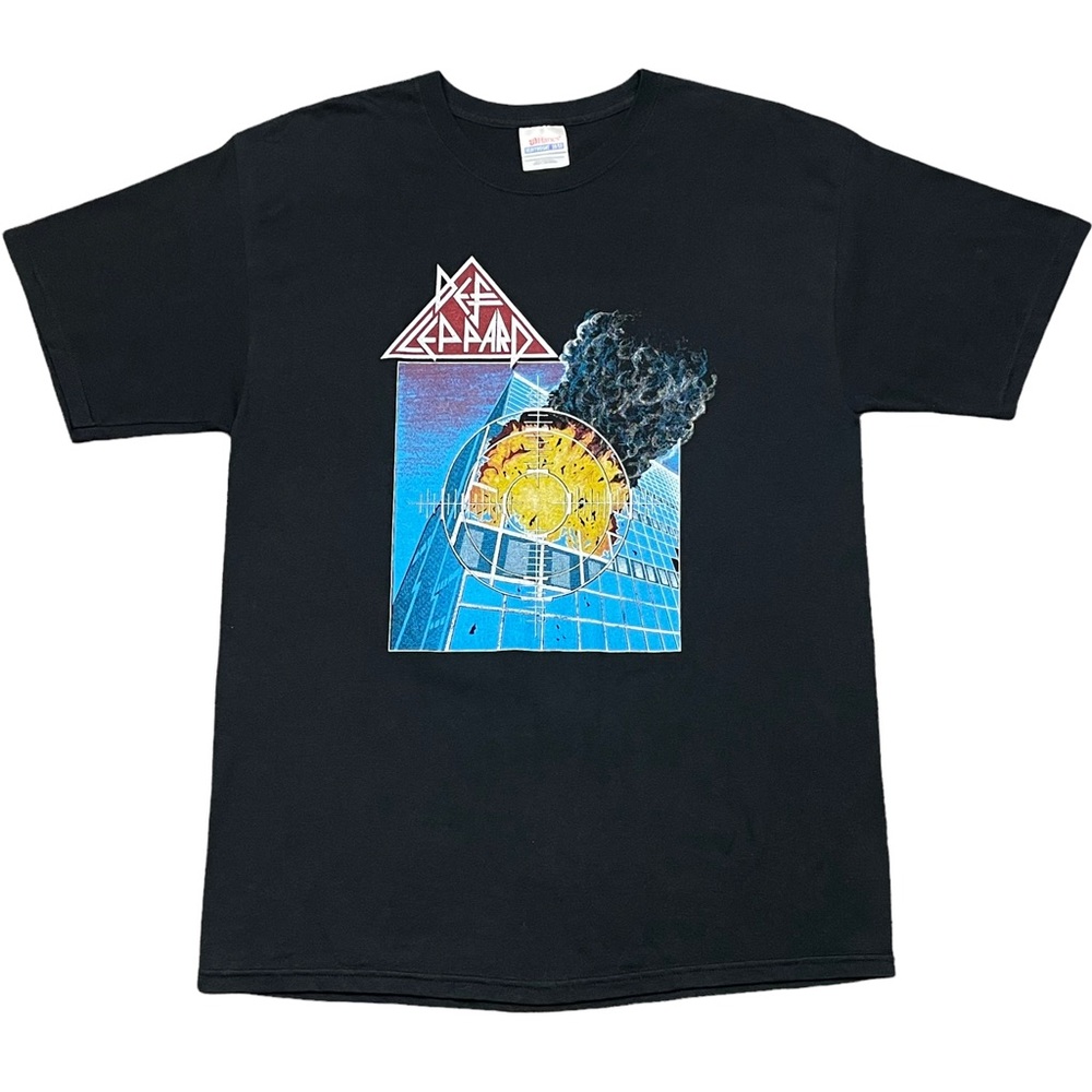 Vintage DEF LEPPARD Tshirt 90s PYROMANIA 1983 Tour Tee sz LARGE